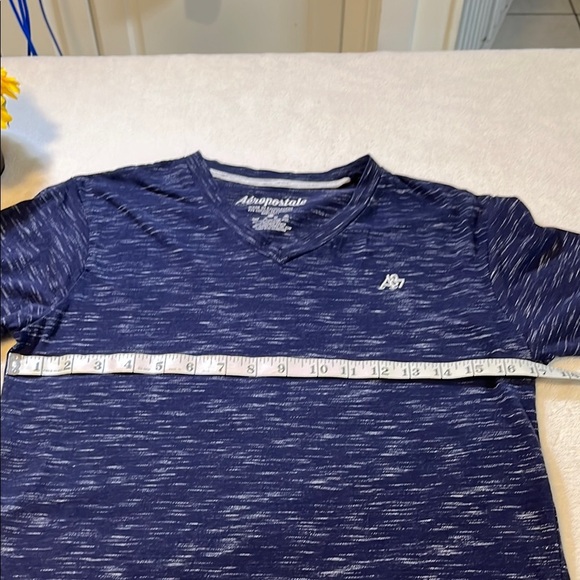 Aeropostale Blue Short Sleeve Tee with Crew Neck - Picture 5 of 6